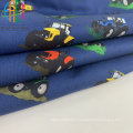 Gots Certified Organic Cotton Fabric Cartoon Denim Woven Fabric